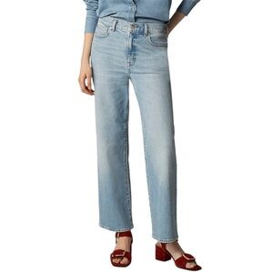 J.Crew Petite Slim Wide Leg Jeans Blue 28P